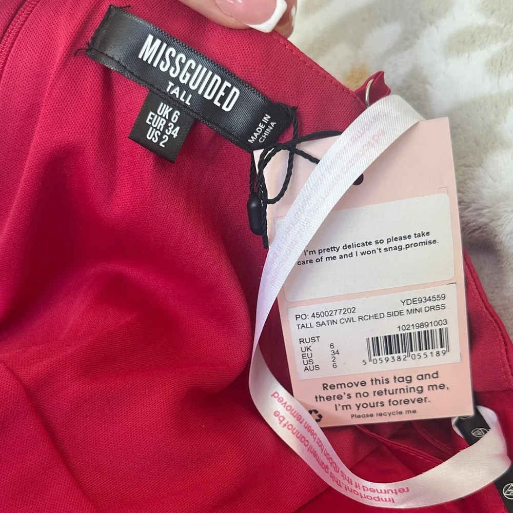Red Satin Dress - Picture 5 of 5